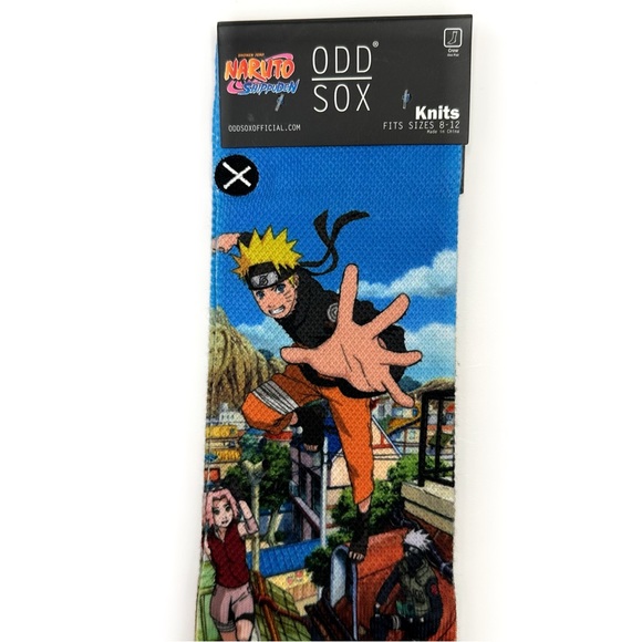 Odd Sox Naruto Shippuden Crew Socks Anime Cartoon Mens Womens Fun Novelty Gift - Picture 3 of 5